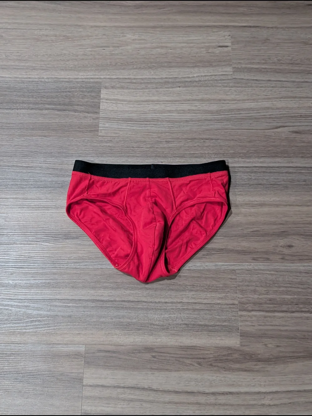 Jockey Red Briefs with Black Waistband